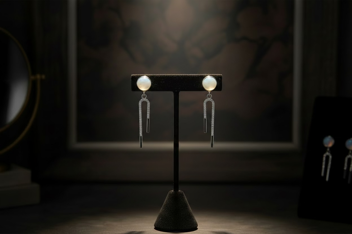 Arc Drop Earrings