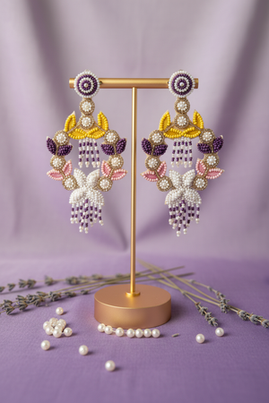 Violette Garden artwork by Azvera Studio featuring vibrant floral illustration with purple and green tones.